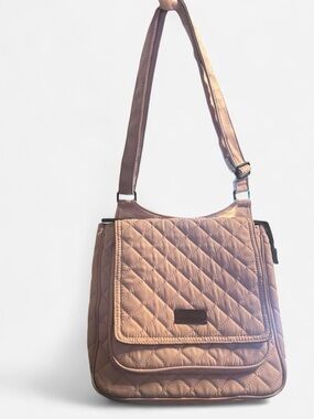 Pink quilted crossbody bag Steve Madden faux leather purse